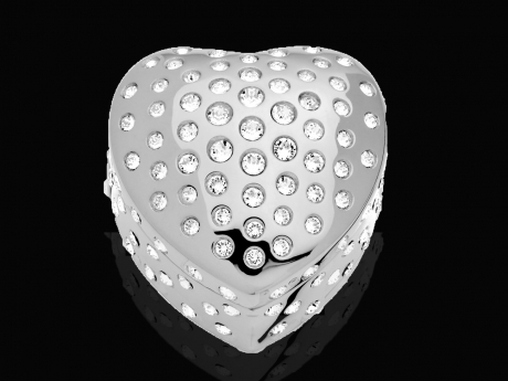 Sempre Heart Rhodium