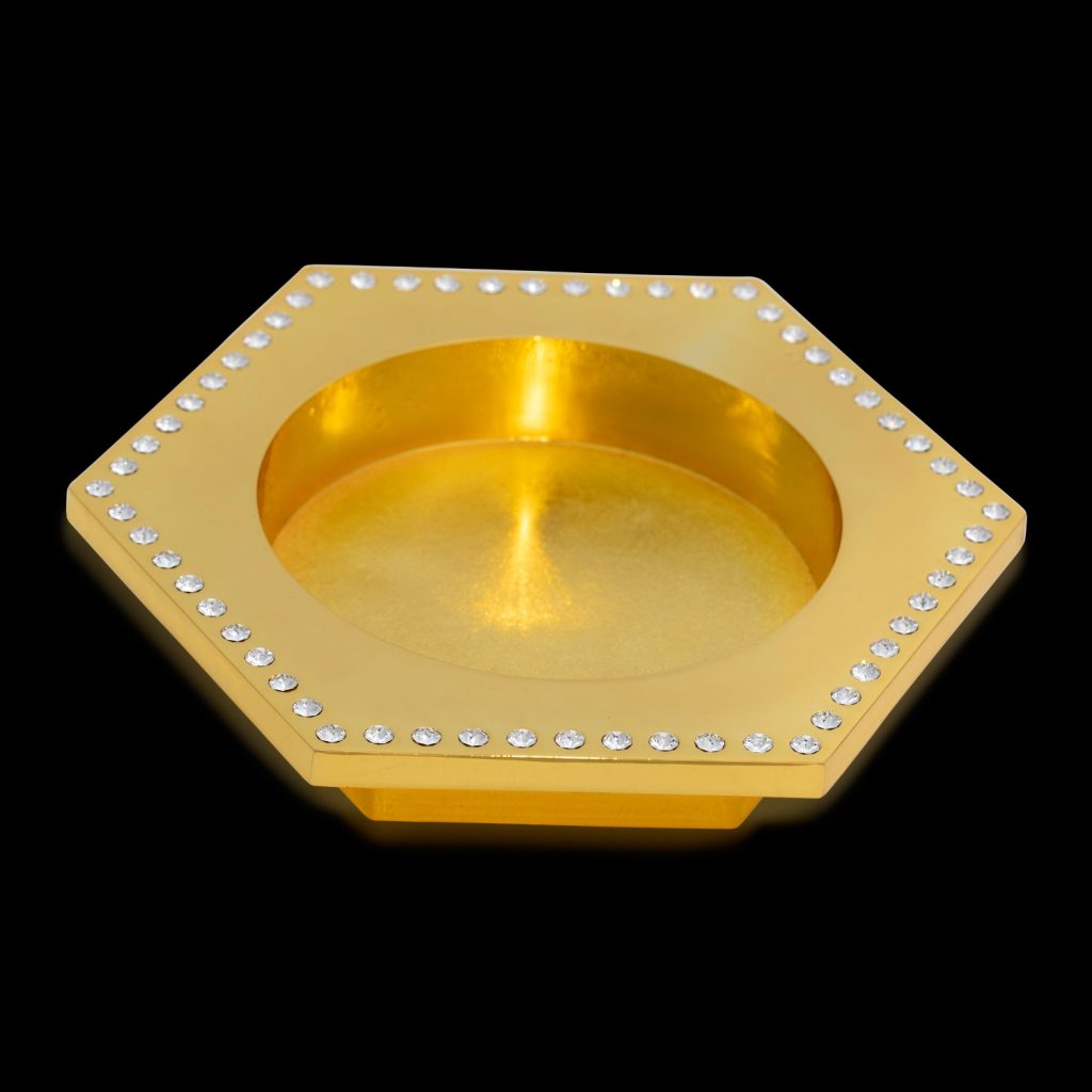 hexagon wine coaster