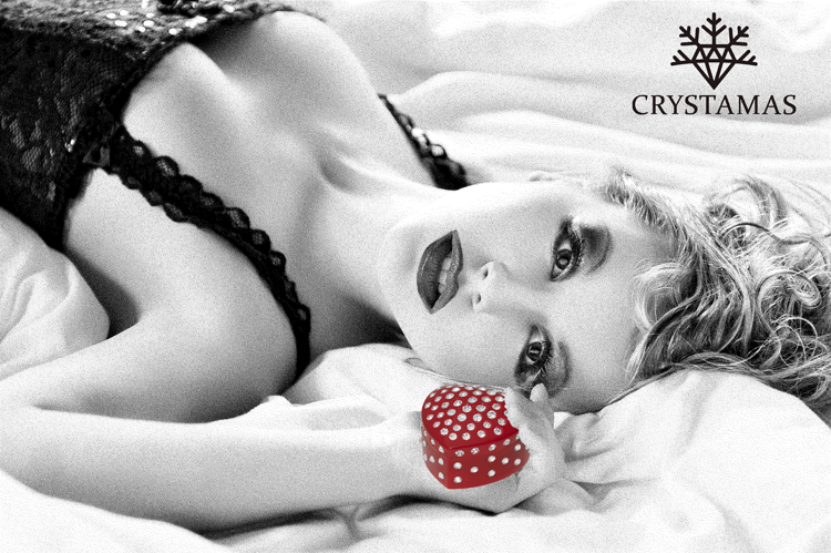 woman sempre heart red crystama